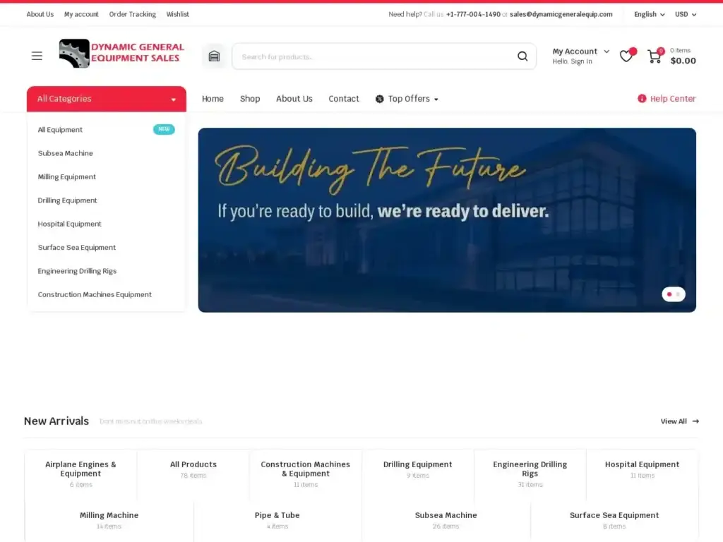dynamicgeneralequip-com Alternative Text