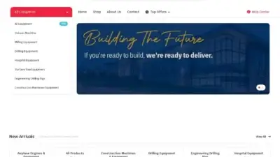 Screenshot of Non-Delivery scam website Dynamicgeneralequip.com