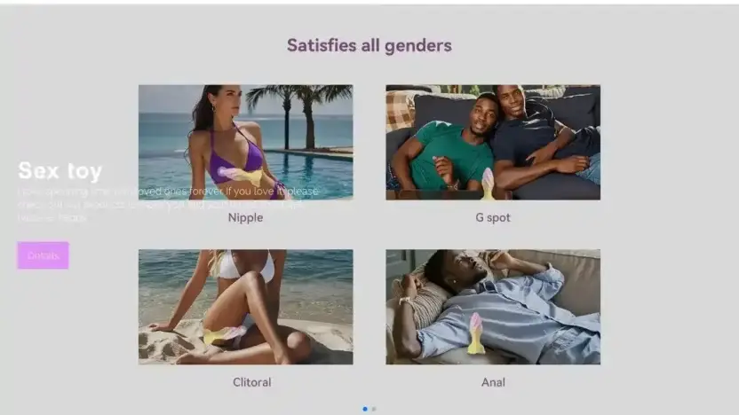 Screenshot of Non-Delivery scam website E-vibrations.vip