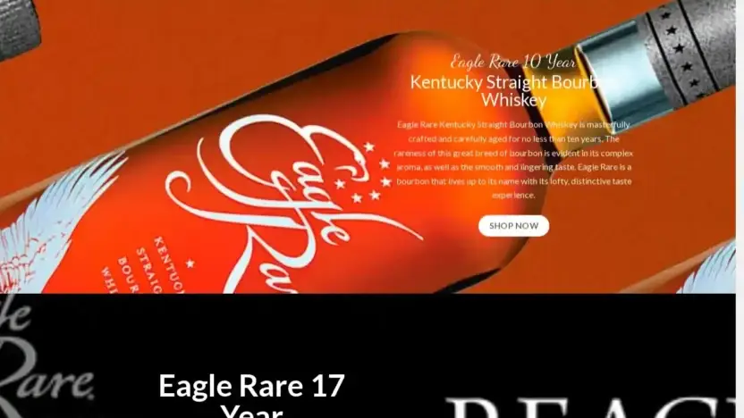Screenshot of Whisky scam website Eaglerarewhisky.com