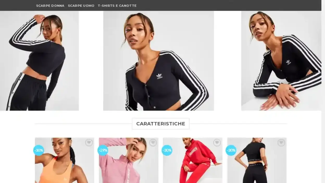 Screenshot of Non-Delivery scam website Economicosportmoda.com