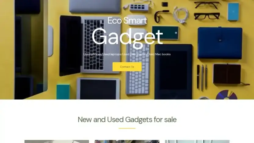 Screenshot of Non-Delivery scam website Ecosmartgadget.com