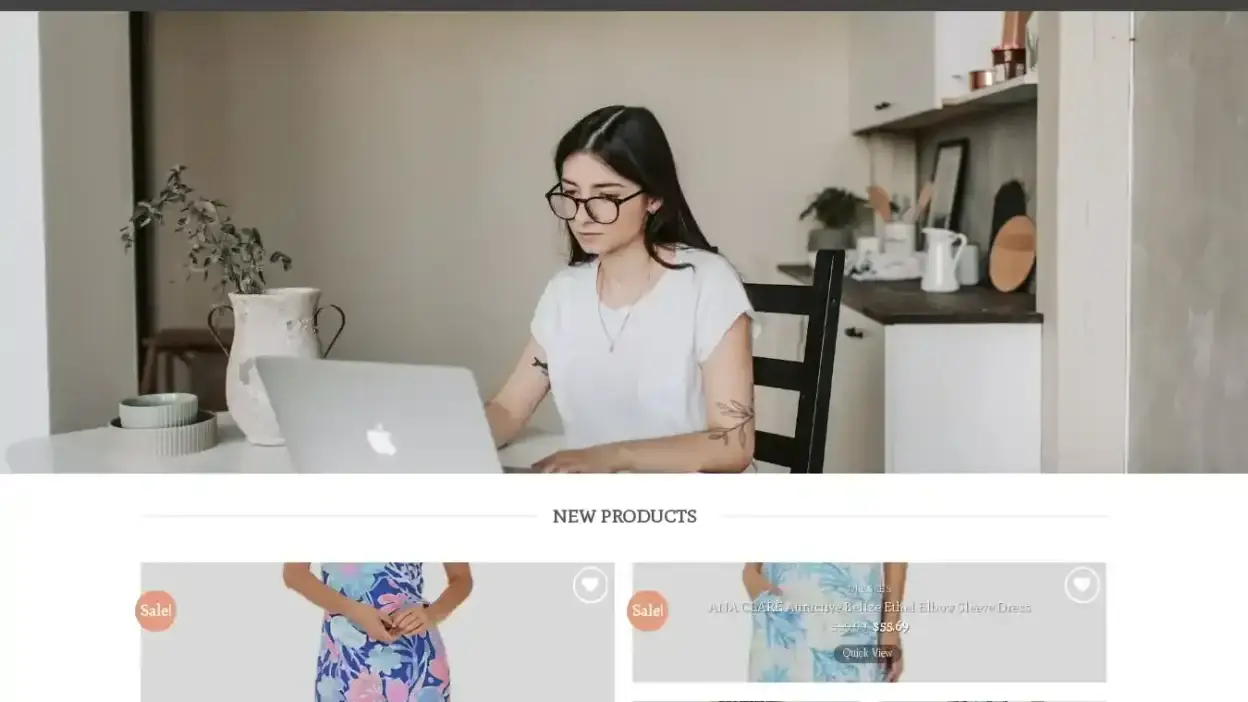 Screenshot of Fashion scam website Edgyusfemale.com