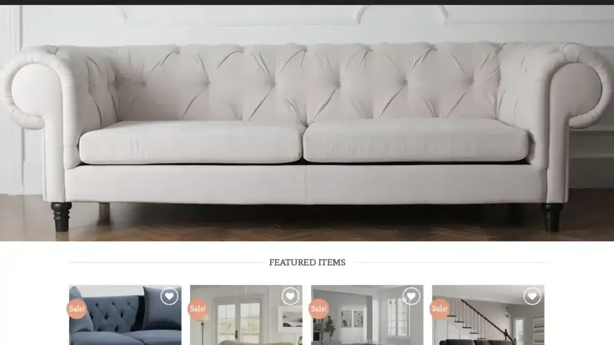Screenshot of Non-Delivery scam website Edgyushomeware.com