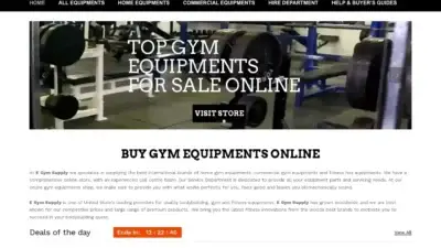 Screenshot of Sport scam website Egymsupply.com