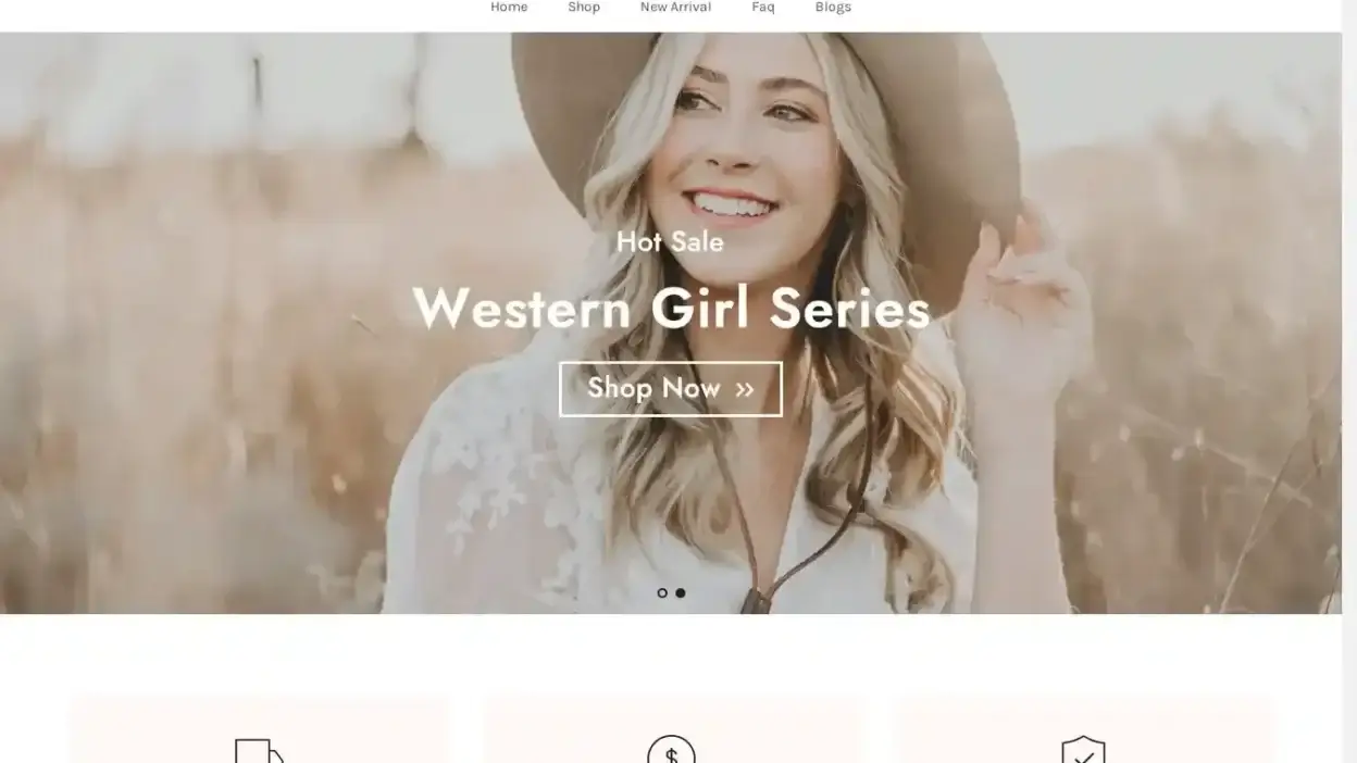 Screenshot of Non-Delivery scam website Elyrria.shop