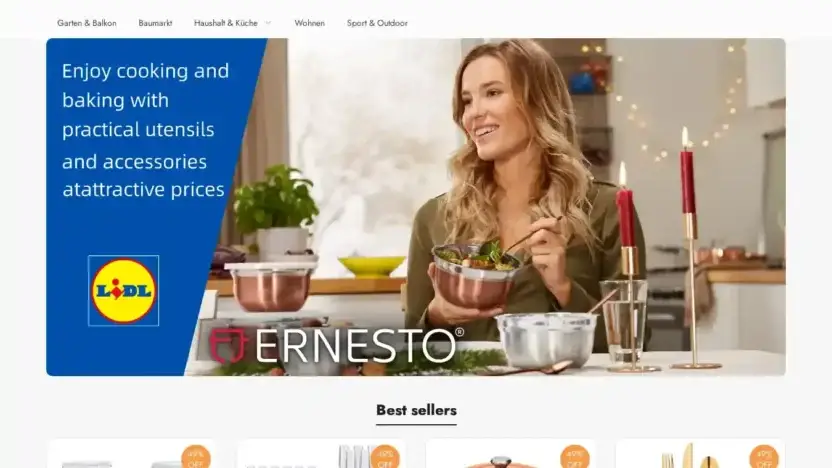 Screenshot of Non-Delivery scam website Ernestolidl.shop