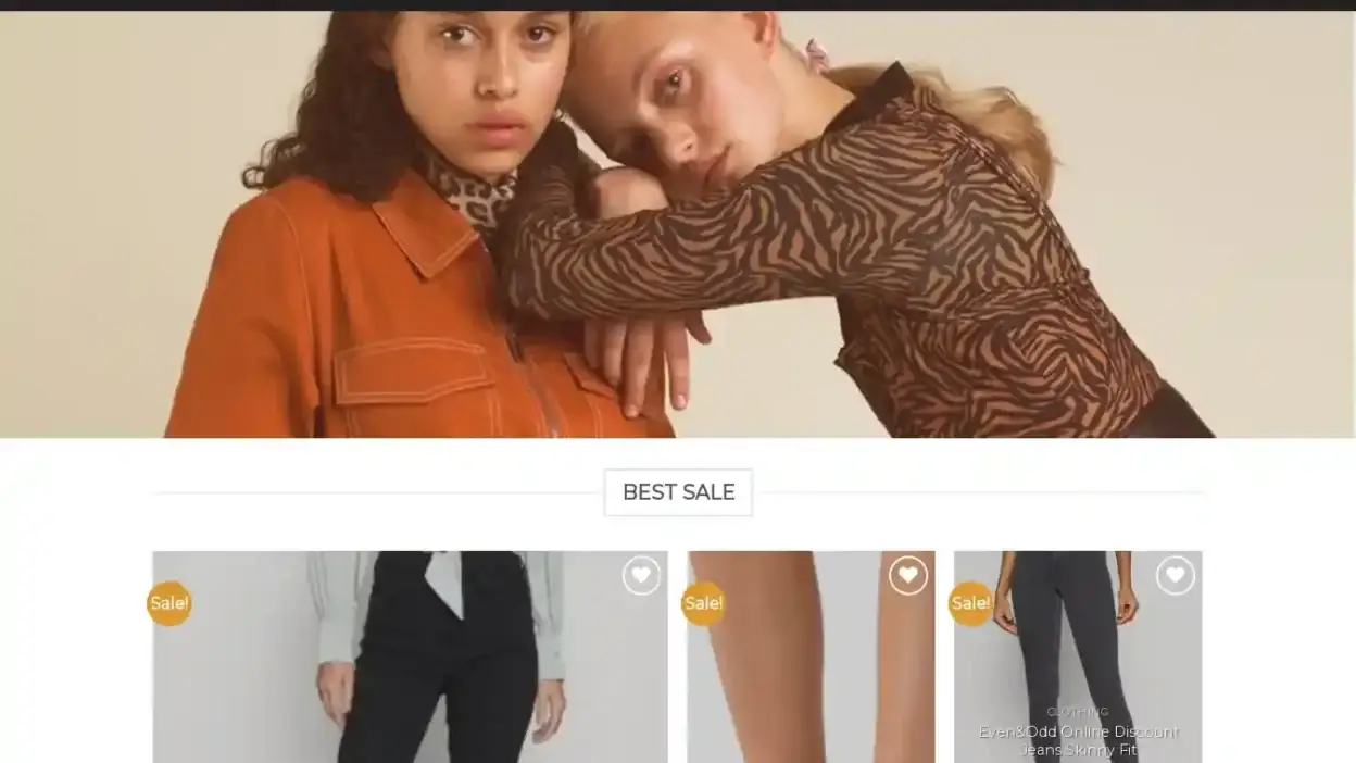 Screenshot of Non-Delivery scam website Evenoddshop.com