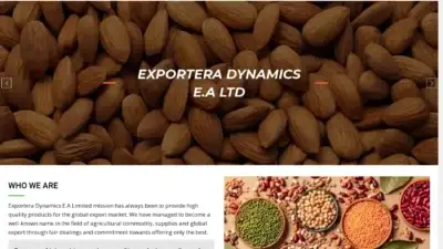 Screenshot of Non-Delivery scam website Exporteradynamicsealtd.com