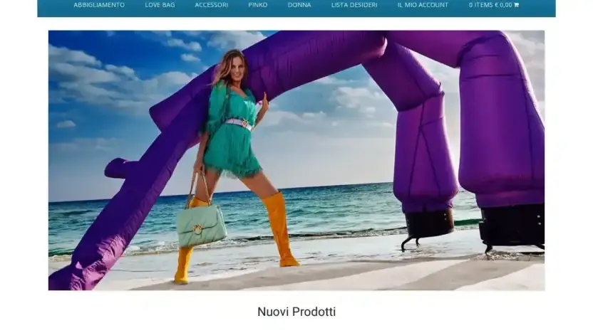 Screenshot of Non-Delivery scam website Fabianaspoletini.com