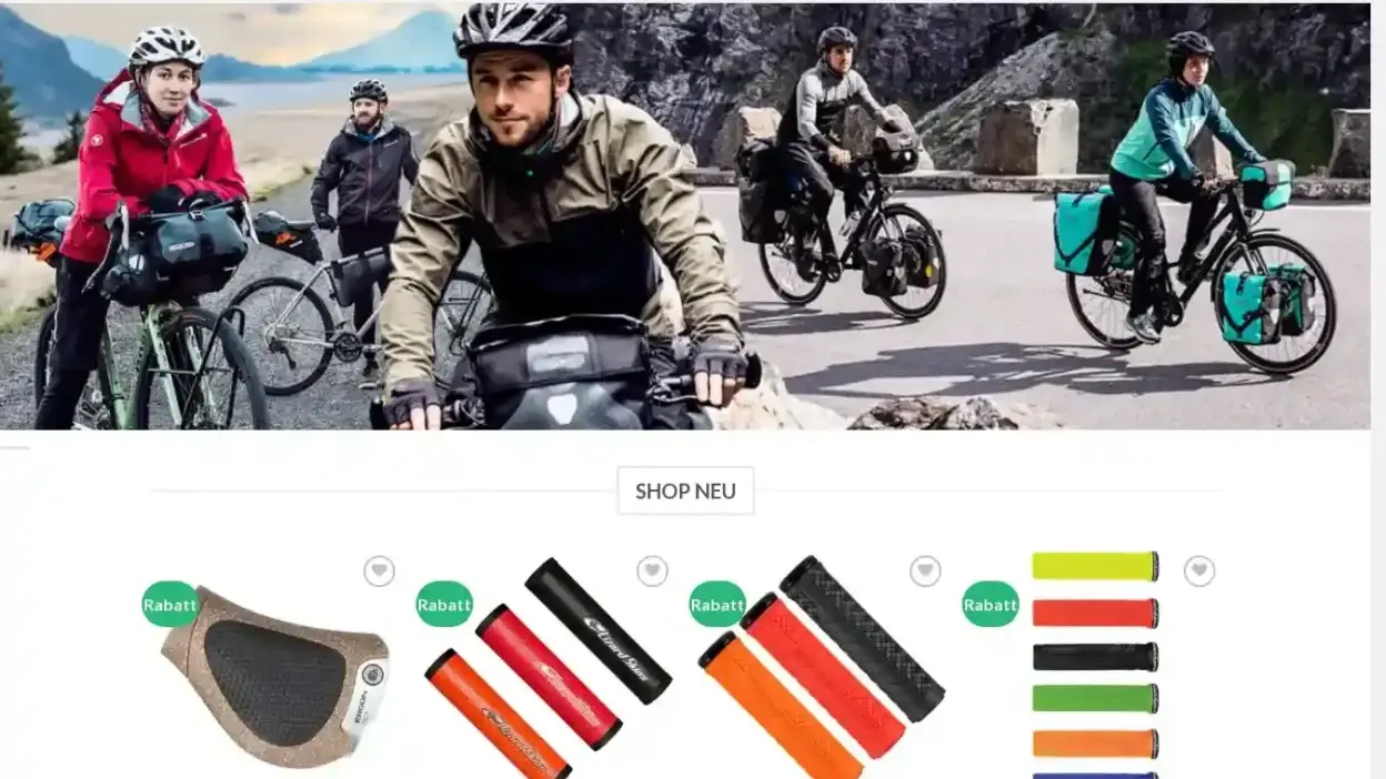 Screenshot of Non-Delivery scam website Fahrrad-zubehor.com