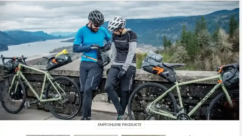 Screenshot of Non-Delivery scam website Fahrradfreunde.com