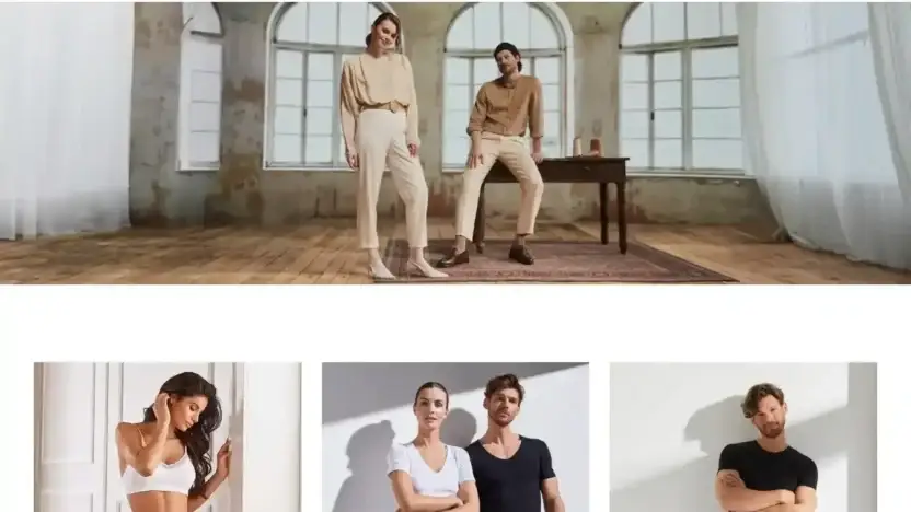 Screenshot of Fashion scam website Falkewear.shop