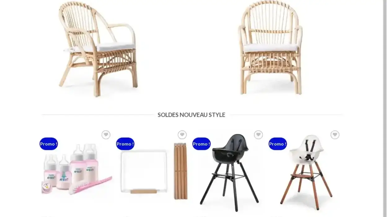 Screenshot of Non-Delivery scam website Famillesolde.com