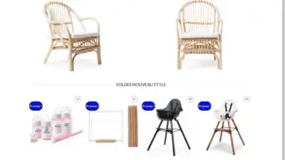 Screenshot of Non-Delivery scam website Famillesolde.com