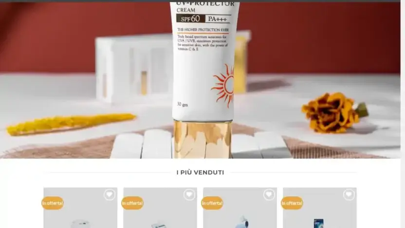Screenshot of Non-Delivery scam website Farmaciamarche.com