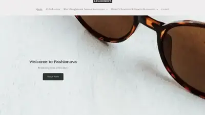 Screenshot of Fashion scam website Fashionova.click