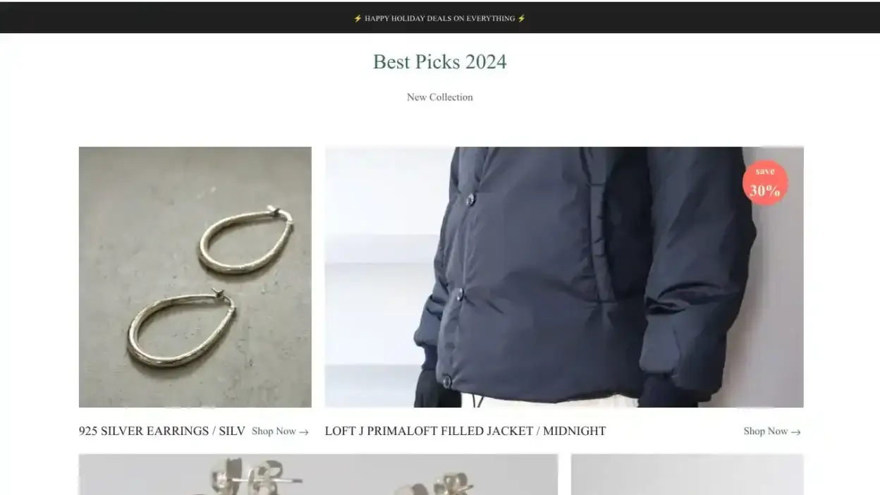 Screenshot of Non-Delivery scam website Fashionpoint1995.shop