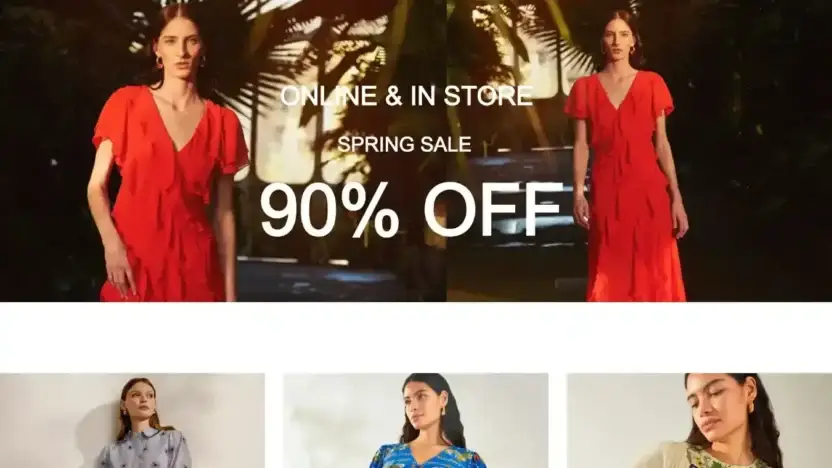 Screenshot of Non-Delivery scam website Fashionwoman.store