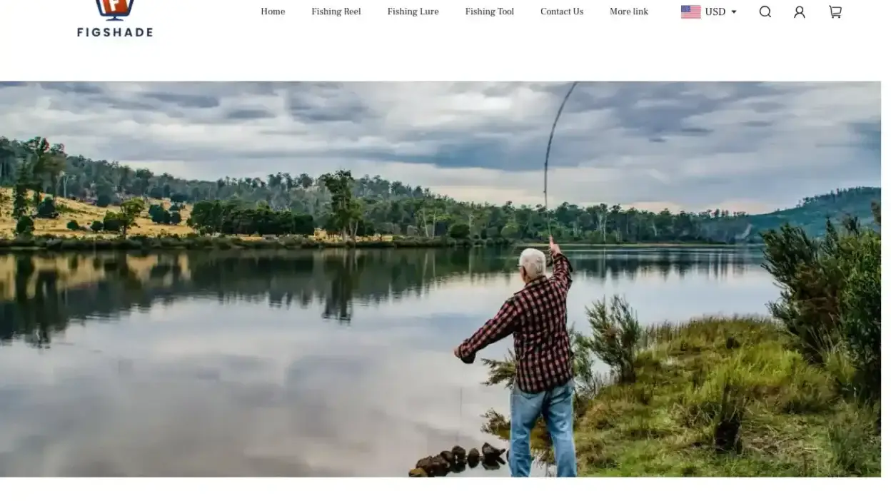 Screenshot of Non-Delivery scam website Figshade.online