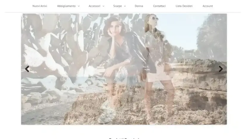 Screenshot of Non-Delivery scam website Fimelstore.it