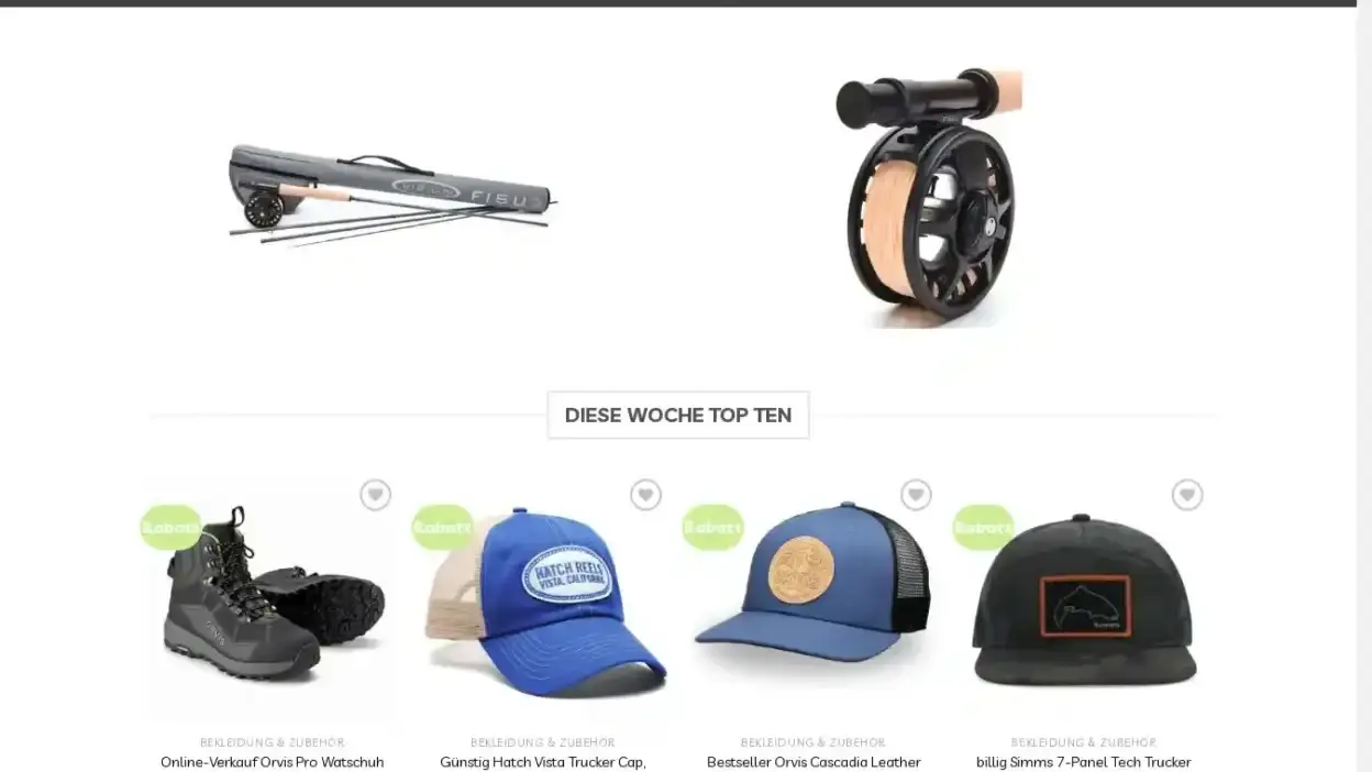 Screenshot of Non-Delivery scam website Fischenmarken.com