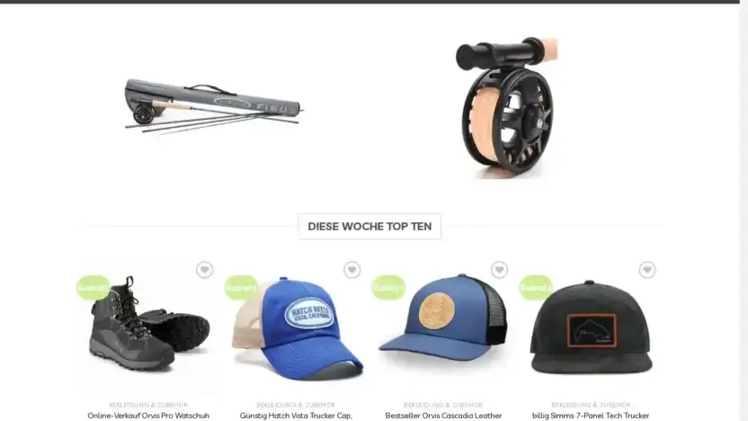 Screenshot of Non-Delivery scam website Fischenmarken.com