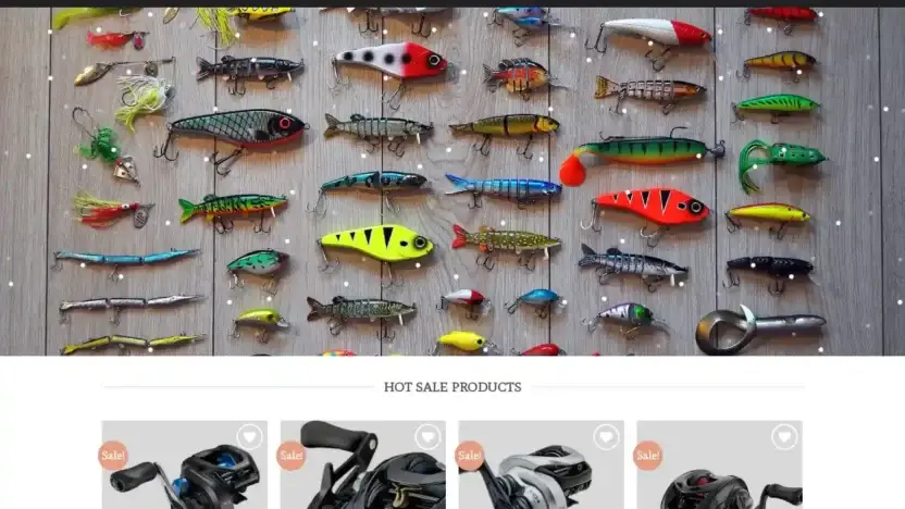 Screenshot of Sport scam website Fishingretail-us.com