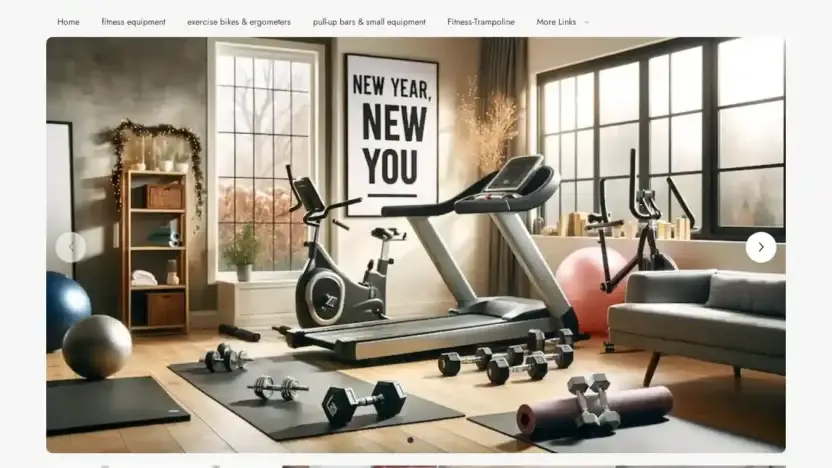 Screenshot of Non-Delivery scam website Fitnessequipmentvip.shop