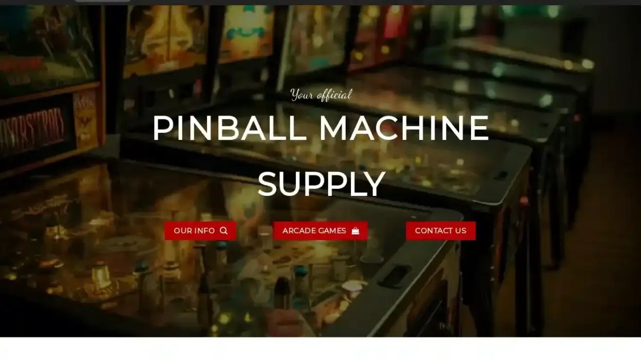 Screenshot of Non-Delivery scam website Fivestarpinballmachines.com