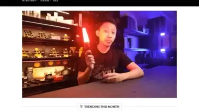 Screenshot of Non-Delivery scam website Flashlightnew.com