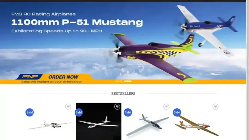 Screenshot of Non-Delivery scam website Fmsplane.com