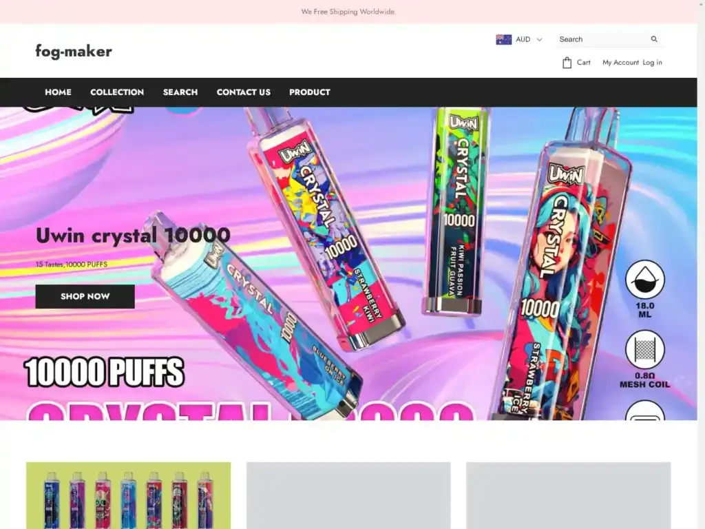 fog-maker-com Alternative Text