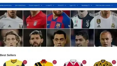 Screenshot of Non-Delivery scam website Football-jersey-shop.com