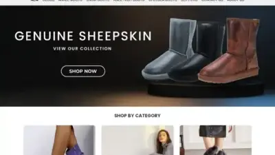 Screenshot of Non-Delivery scam website Footwearelite.com