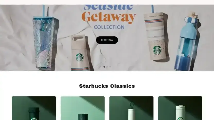 Screenshot of Non-Delivery scam website Fr-starbucks.com