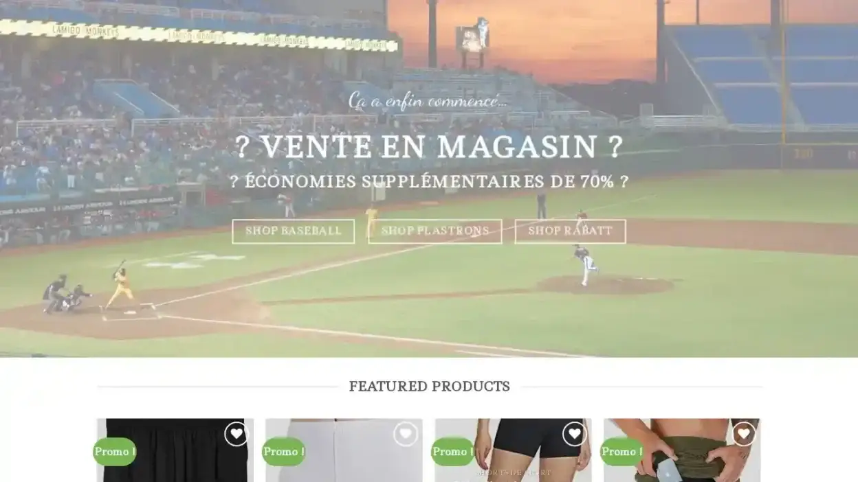 Screenshot of Non-Delivery scam website Frcatchersgear.com