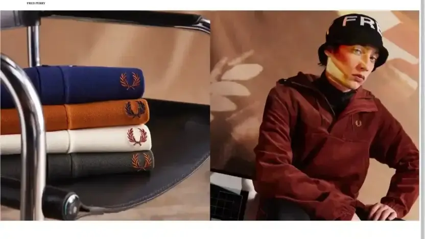 Screenshot of Non-Delivery scam website Fredperrycs.shop