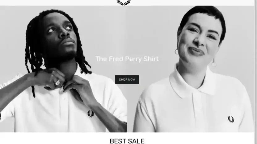 Screenshot of Non-Delivery scam website Fredperrys-eu.shop