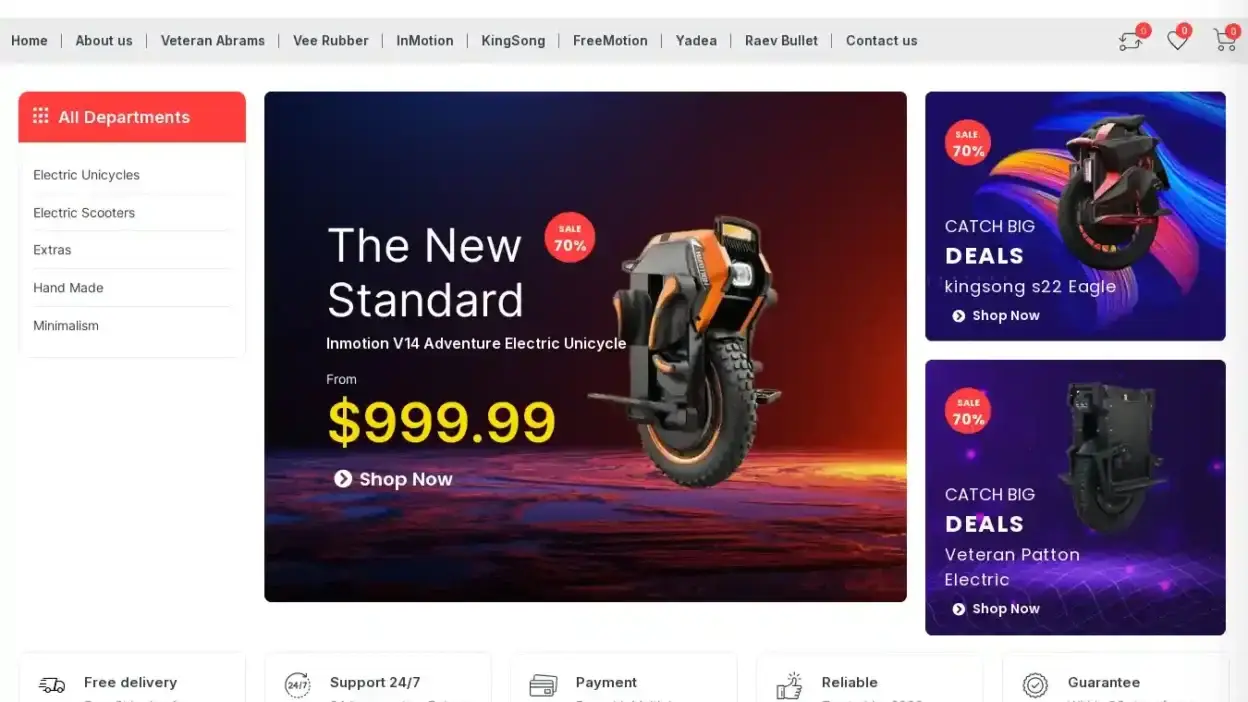 Screenshot of Non-Delivery scam website Freemotionstore.com