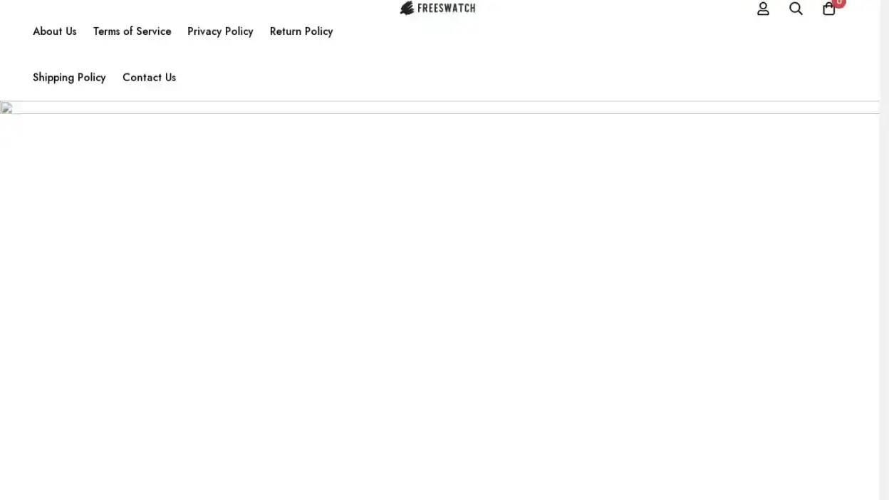 Screenshot of Non-Delivery scam website Freeswatch.com
