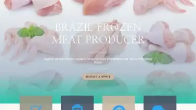 Screenshot of Commodity scam website Frozenmeatproducer.com