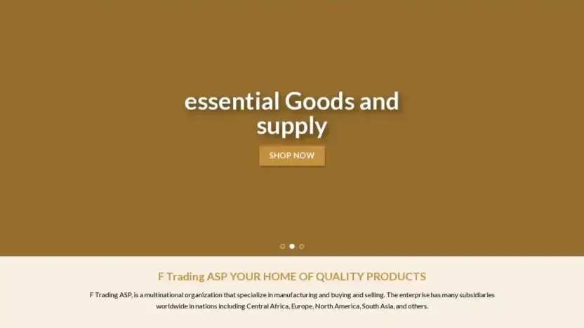 Screenshot of Non-Delivery scam website Ftradingasp.com