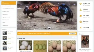 Screenshot of Non-Delivery scam website Gamefowl-farm.com
