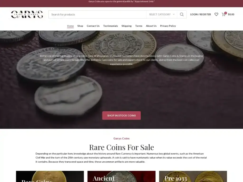 garyscoins-com Alternative Text