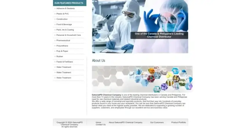 Screenshot of Non-Delivery scam website Gekopdchem.com