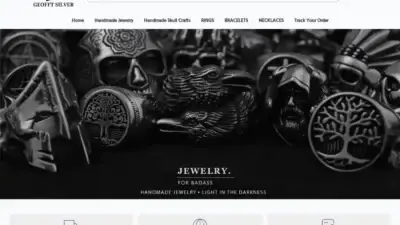 Screenshot of Non-Delivery scam website Geofftsilver.store