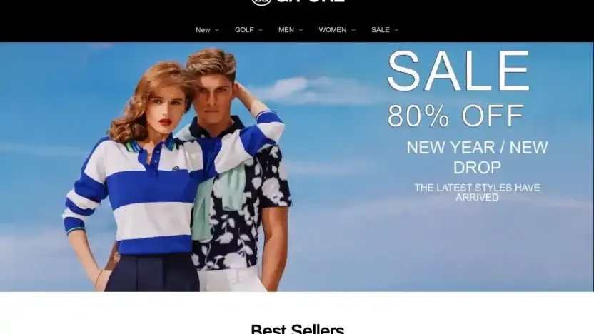 Screenshot of Non-Delivery scam website Gforesale.shop