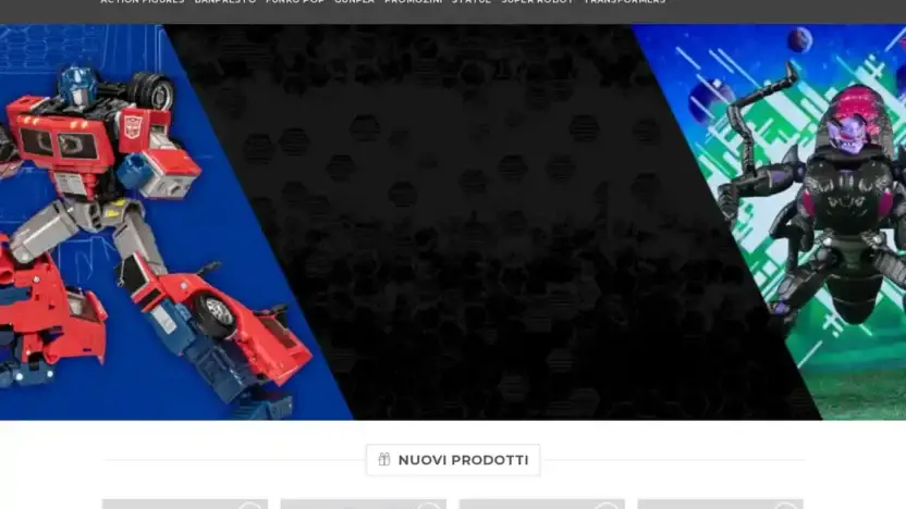 Screenshot of Non-Delivery scam website Giocattolirobot.com