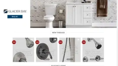 Screenshot of Non-Delivery scam website Glacierbayshop.com